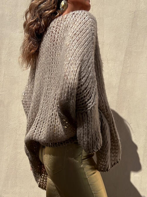 Arielle | Pull en tricot à rayures avec bordures amples