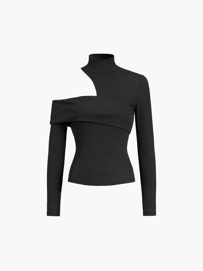 Camille | Pull Col Montant Côtelé